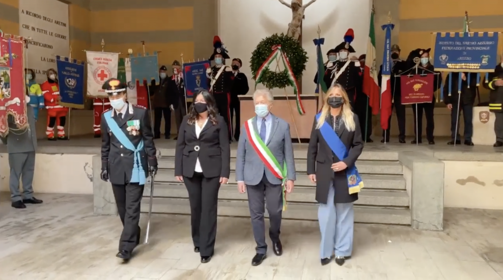 Le celebrazioni del 4 novembre ad Arezzo Ghinelli