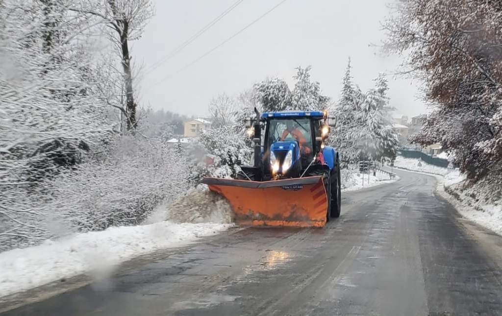 Neve a bassa quota anche ad Arezzo. Rischio formazione di ghiaccio