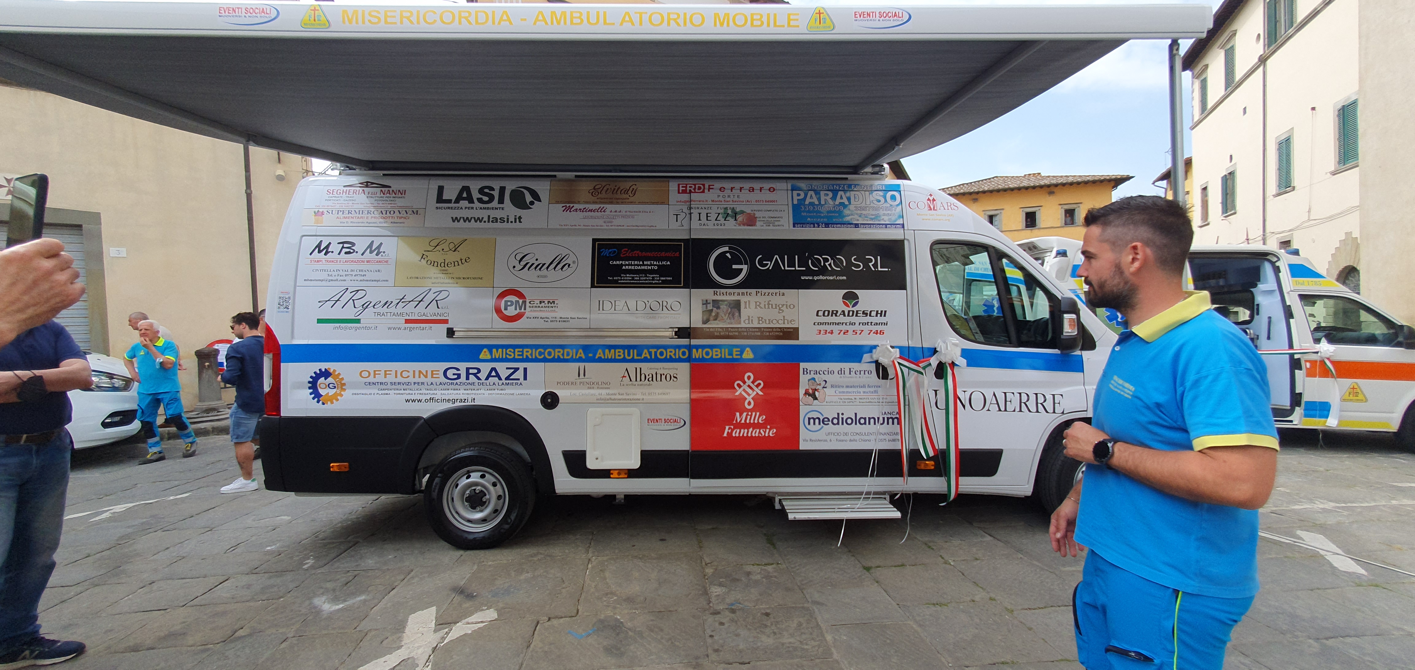 Monte San Savino presentato il nuovo ambulatorio mobile della