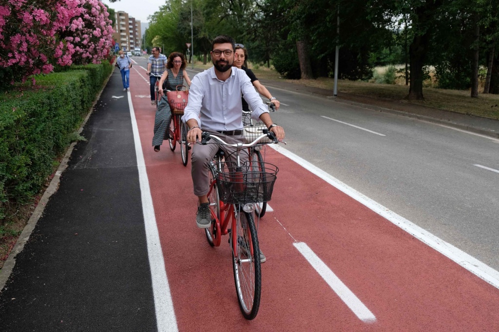 Arezzo altri 770 metri di pista ciclabile Foto Ambiente