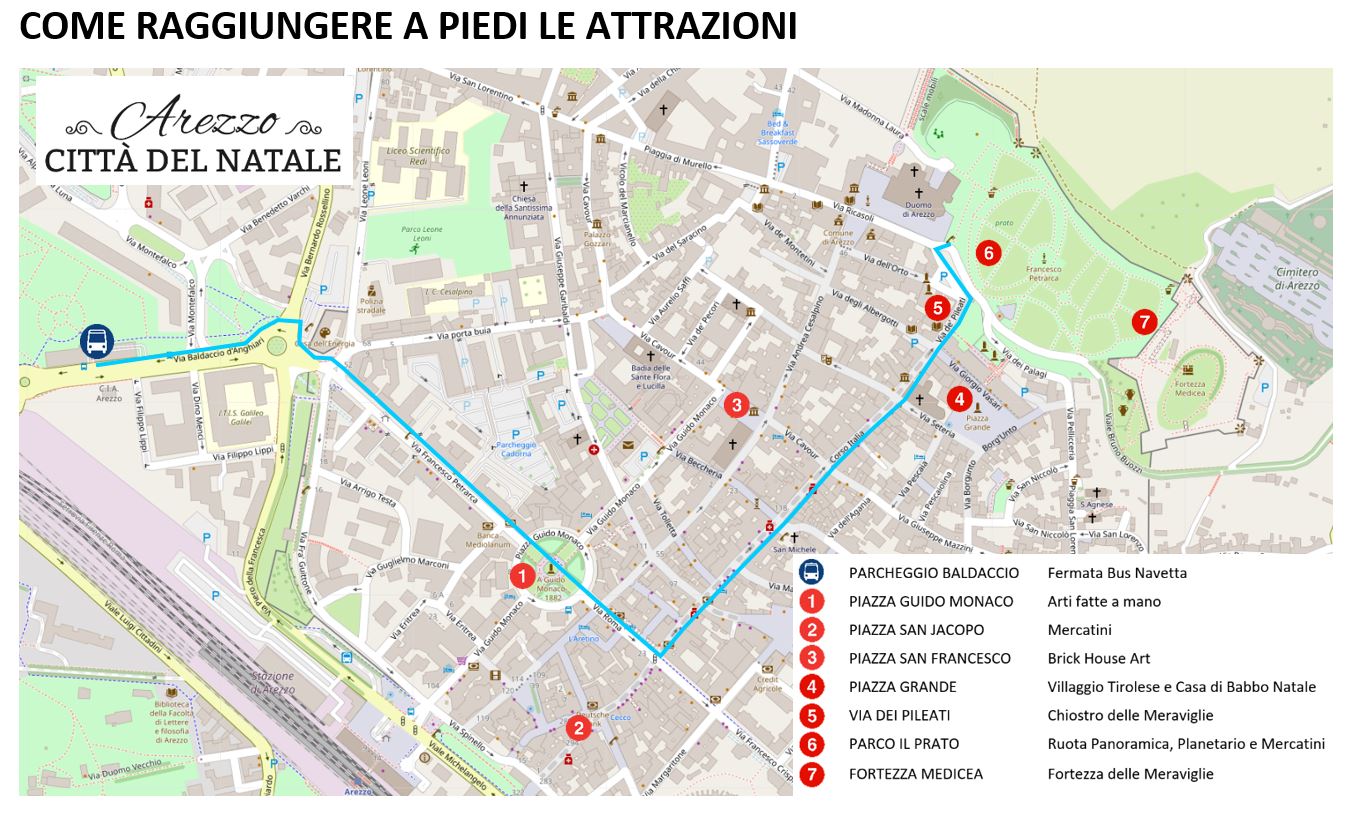 Citt del Natale ad Arezzo Fiere una nuova area parcheggio con