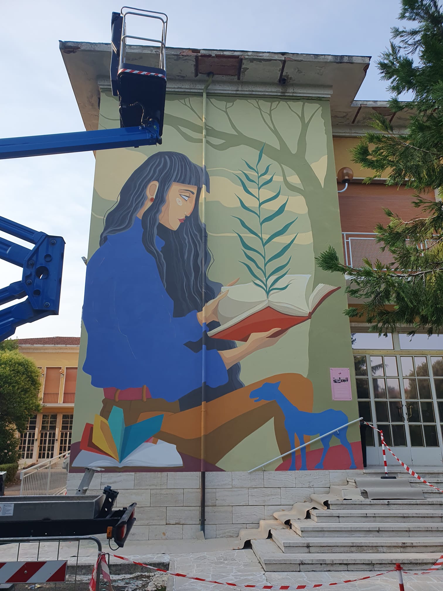 Viva il Pionta un murales per la Biblioteca Attualit Arezzo24