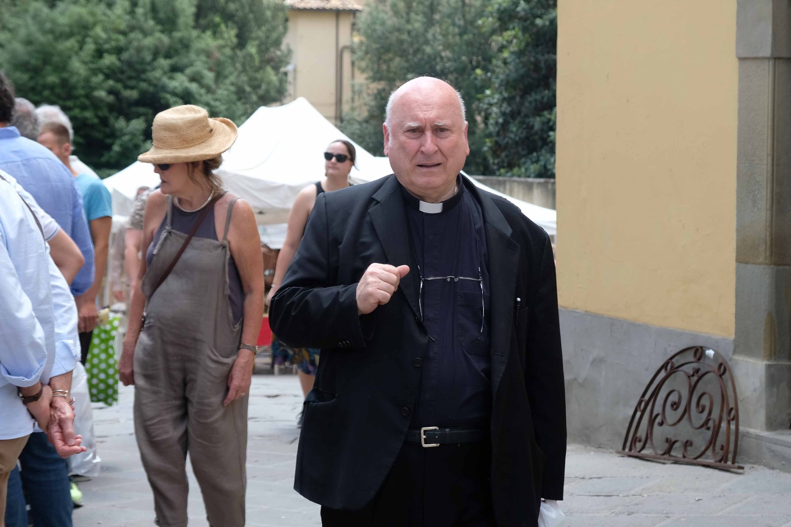 Don Alvaro il giorno della festa per il cinquantesimo di