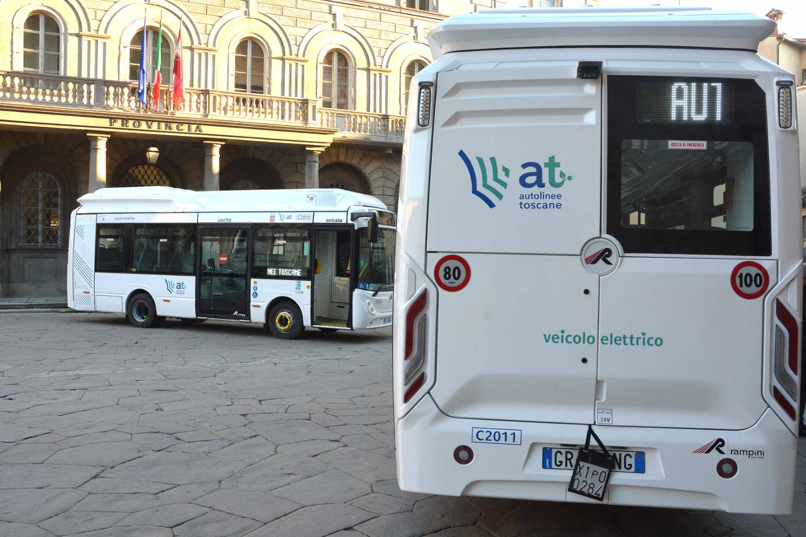 La flotta di Arezzo si rinnova con due bus elettrici 100 made in