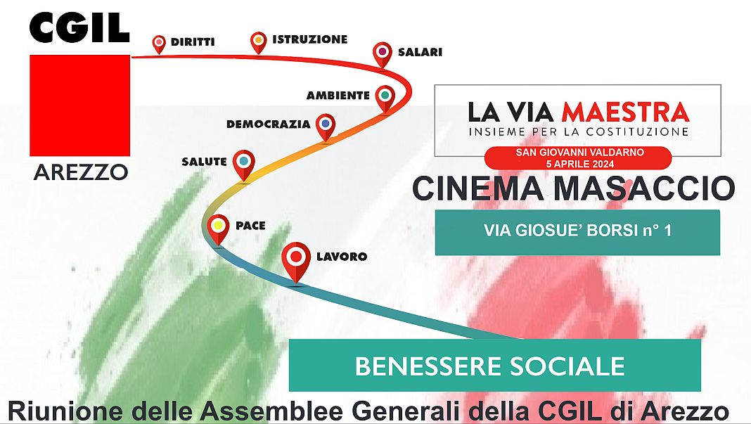 Le Assemblee generali della Cgil in riunione a San Giovanni Valdarno