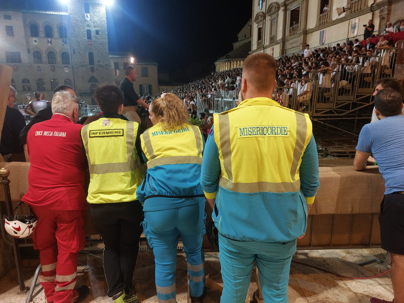 Giostra, gli uomini e le donne dell’assistenza sanitaria di sicurezza – Foto