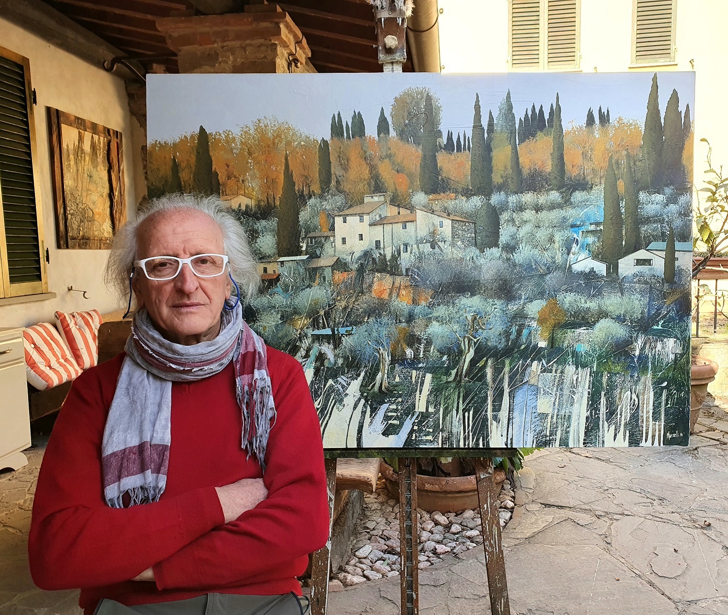 “Riflessioni al tramonto”. L’artista aretino Pasquale Marzelli porta la sua visione della natura e del paesaggio nel cuore della Romagna