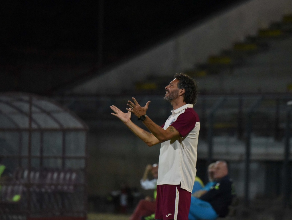 Arezzo – Lucchese 1 -1: l’allenatore Dal Canto nel dopo partita