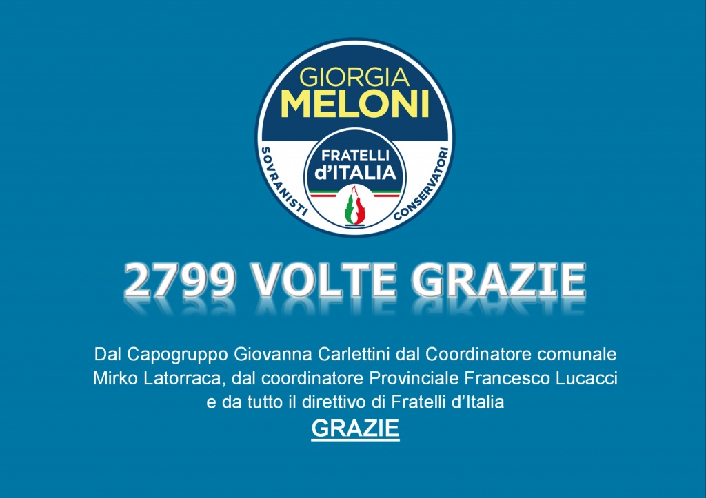 FdI Arezzo, i vertici del partito ringraziano gli elettori aretini per il risultato ottenuto