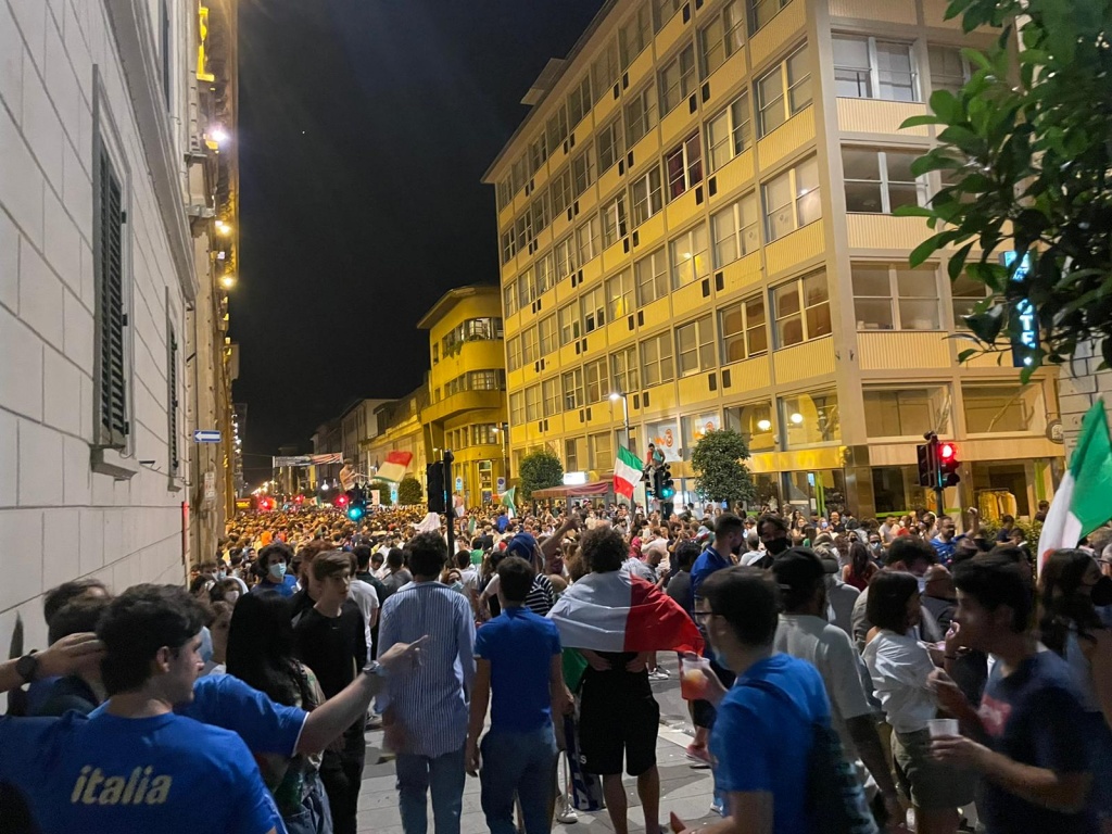 Italia regina d’Europa, ad Arezzo notte magica di festa A24Tv