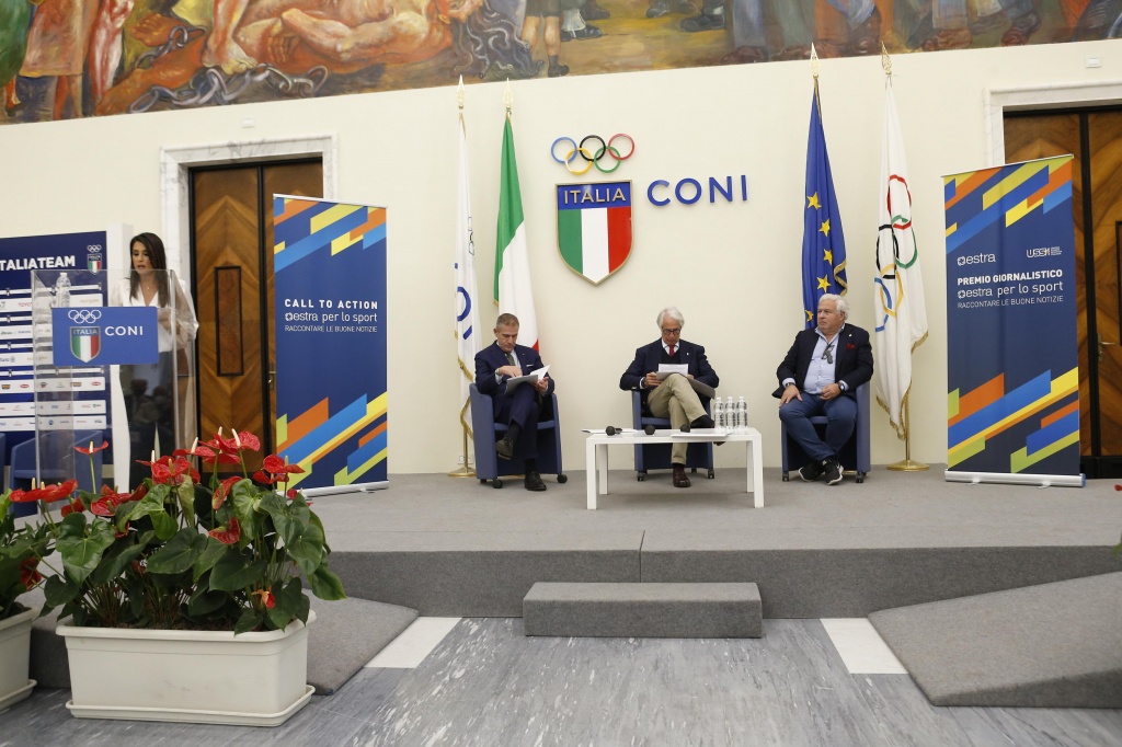 Estra per lo sport, la cerimonia nel Salone d’Onore del CONI a Roma – Foto