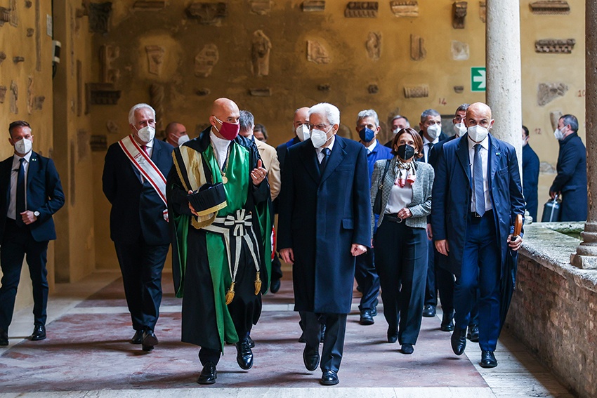 Inaugurato il 781° anno accademico dell’Università di Siena alla presenza del Presidente della Repubblica