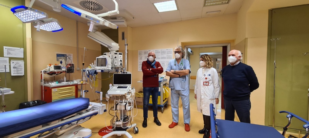 Nuove dotazioni per la stanza rossa dell’emergenza dell’ospedale San Donato